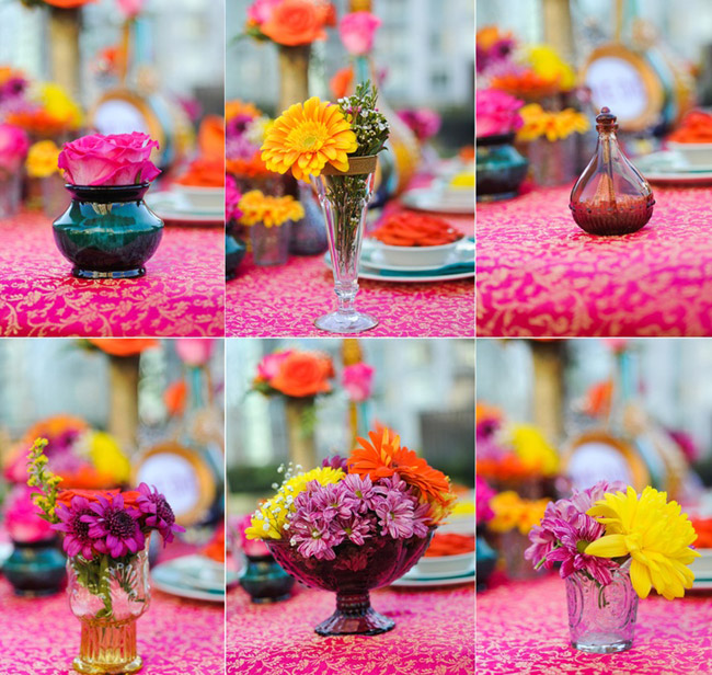 Rooftop Moroccan Mehndi decor inspiration by Vasia Photography